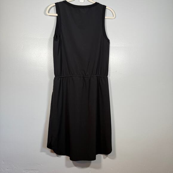 Athleta Rincon Dress Black Small Sleeveless Travel Casual Sporty-Chic - Picture 3 of 5
